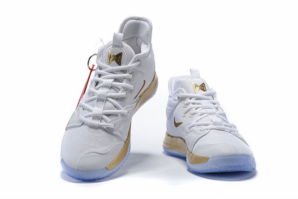 Nike PG 3 White Gold